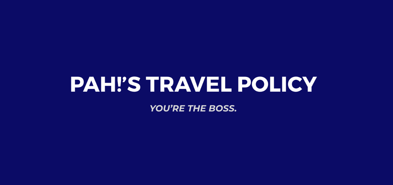 PAH's Travel Policy