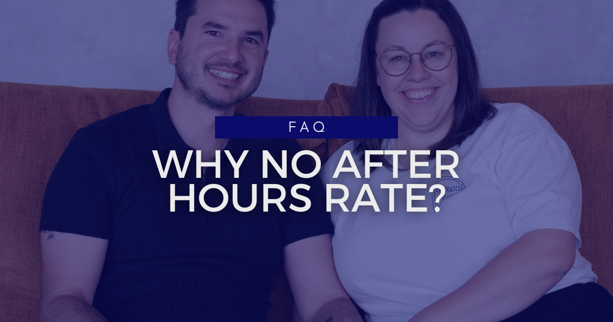 no after hours rate